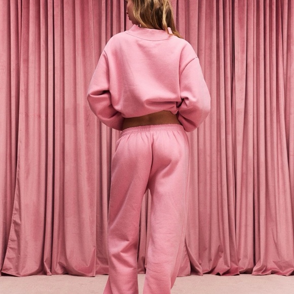 Parke SET Valentine's Varsity Mock neck in Blush + Lavender - Picture 8 of 10